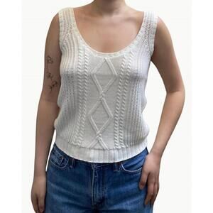 NEW W. CASHMERE josefina tank in ivory